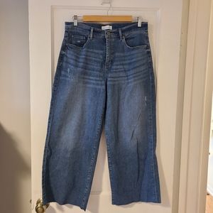 Loft wide leg crop jeans